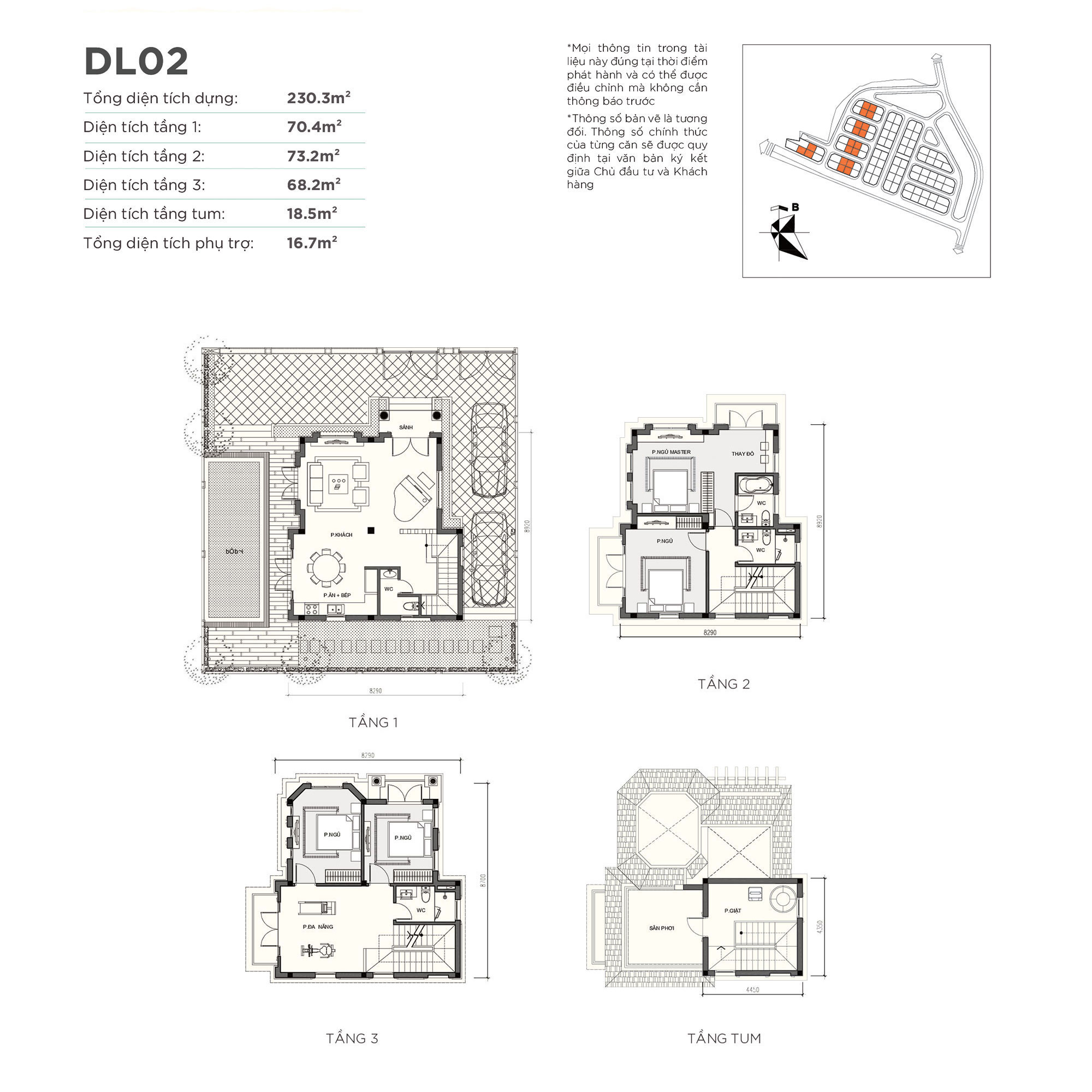 mặt bằng biệt thự đơn lập dl02 vinhomes green villas