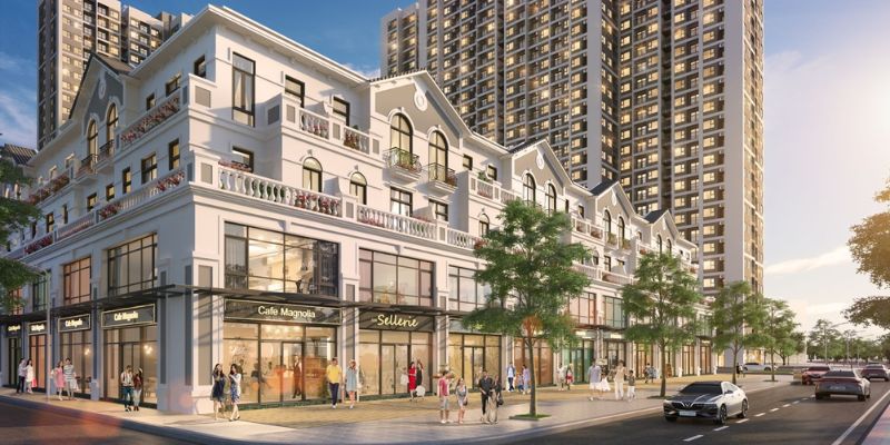 mặt bằng shophouse